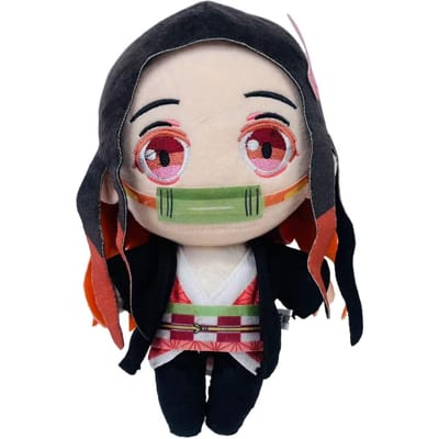 Pluchen pop speelgoed Akaza Cosplay Anime Demon Slayer: Kimetsu no Yaiba Tsugikuni Yoriichi Kokushibo Schattig zacht gevuld kussen 20 cm 20cm