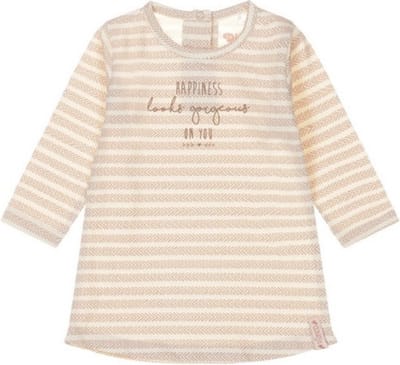 Dirkje-Baby Meisjes Jurk Ls-Off White