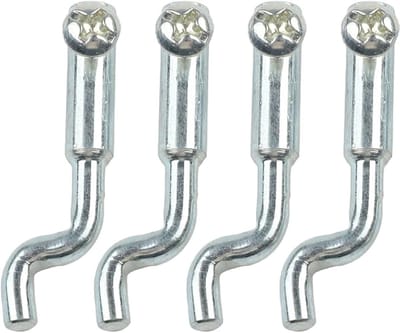 Vervangende gaskabelklem - Metalen Z-kabeleinde - Grasmaaier reparatie - Universele pasvorm 2mm - 4 stuks - Zilverkleurig