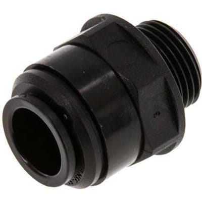 12mm x G3/8'' POM Insteekfitting Buitendraad NBR [2 Stuks]
