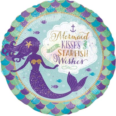 Amscan - Folieballon Mermaid Wishes & Kisses - 1 stuks