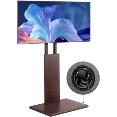 VEVOR Bureau-tv-standaard voor tv's van 812,8-1778 mm tot 45 kg, ±15° links-rechtsrotatie en in hoogte verstelbare tv-beugel voor hoekslaapkamer/woonkamer (max. 600 x 400 mm)