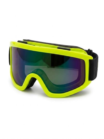 Skibril Groen- Ski Bril - Foute Party - Carnaval - Après Ski - Verkleedaccessoire - Volwassenen - One Size