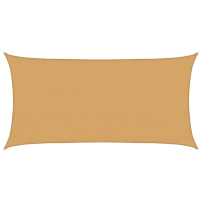 vidaXL - Zonnezeil - 160 - g/m² - rechthoekig - 3x6 - m - HDPE - zandkleurig