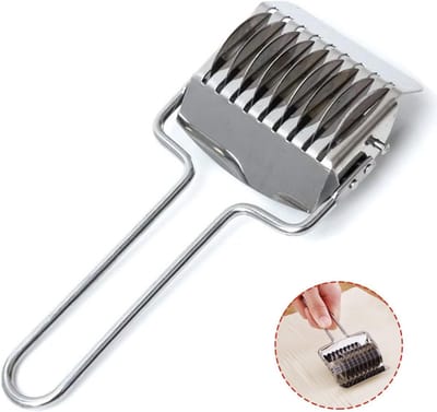 RVS Noodle Cutter voor het Snijden van Pasta en Spaghetti, Keukenhulpmiddel voor het Maken van Verse Noodles en Deeg Cutter