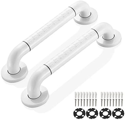 Antislip Safety Handgrepen voor Badkamer en Douche - 2 Stuks, Roestvrij Staal, Ø 35 mm, 35 cm
