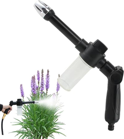 Hogedruk Watersproeier - Tuinslang Sproeikop - Auto Was Sen - Verstelbare Sproeipatronen - 29 x 16 x 5 cm - Zwart