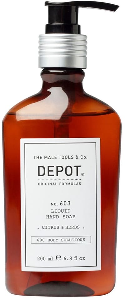 Dépôt, 600 Solutions Corporelles Non. 603, Agrumes & Herbes, Sorbitol, Nettoyant, Savon Liquide, Pour les Mains, 200 ml