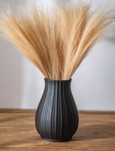 Dailygoods- Keramische Vaas 20,5 cm - Bloemenvazen voor Binnen - Moderne Decoratie - Esthetisch Middelpunt - Geschikt voor Woonkamer/Slaapkamer - Bloemenvase