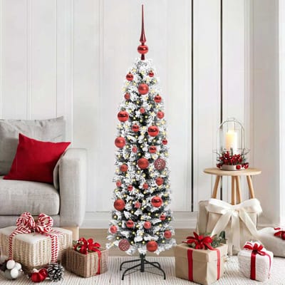 vidaXL - Kunstkerstboom - Groen - 150 - cm - PVC - en - Staal - en - Kunststof