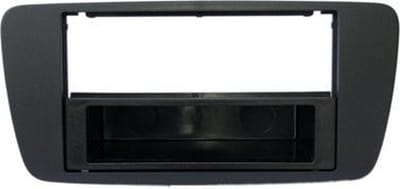 Inbouwframe met bakje  Seat Ibiza  08> METALLIC ZWART