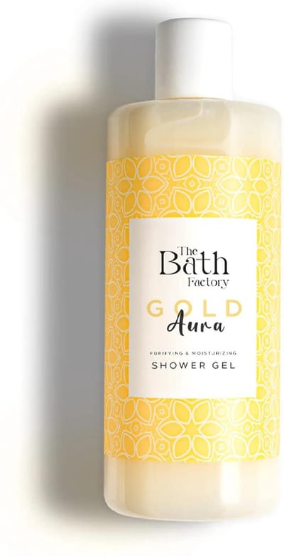 THE BATH FACTORY Gold Aura Hydraterende en Voedende Mystieke Geurende Douchegel, Anti-Acne en Helpt Tegen Vlekken, Voor Alle Huidtypes - 400 ml