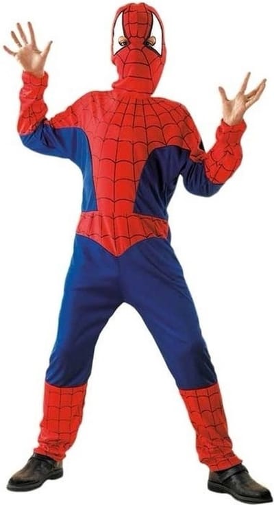 Spinnenheld verkleedkleding kostuum - voor kinderen - Spiderman - Superhelden - Carnaval - Jumpsuit 128/140