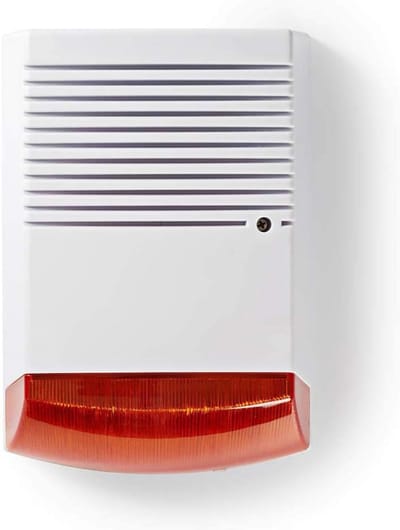 Dummy Beveiligingsalarm - Nep Alarm Sirene - Afschrikken Indringers - Realistisch Ontwerp - 198 x 98 x 28 cm - Oranje/Wit