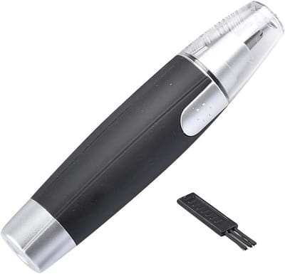Neus en Wenkbrauw Trimmer - Gezichtshaar Trimmer - Gezichtsverzorging - Pijnloze 360 Rotatie - 13 cm - Zwart
