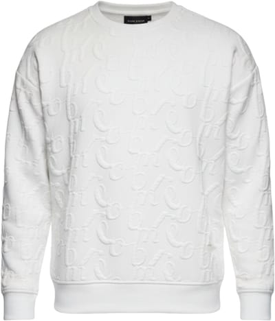 OMBRE Sweater - Loose Fit - Lange Mouw - Geen Sluiting Gebroken wit L