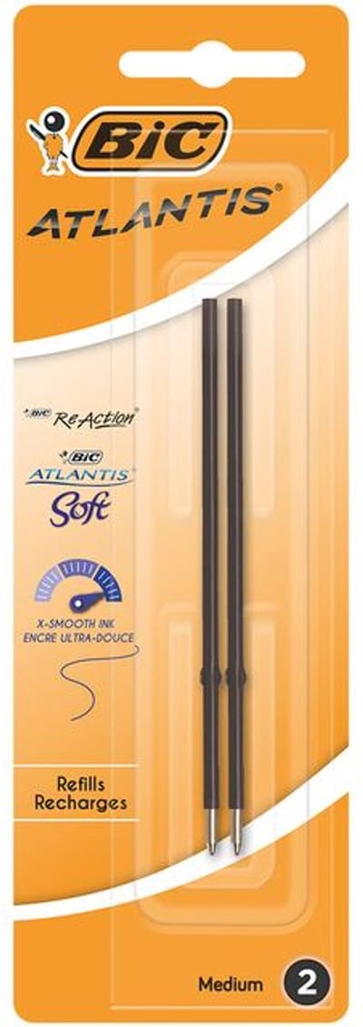 Balpenvulling bic voor diverse balpennen m zwart | 20 stuks