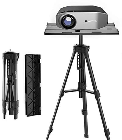 Draagbaar en Opvouwbaar Vloerstatief voor Projector - Hoogte Verstelbaar van 42 cm tot 115 cm