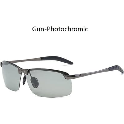 Fotochemische Zonnebrillen Kleurveranderende Zonnebrillen Rijden Vissen Kameleon Brillen UV400 Brillen Professionele Zichtcorrectie gray