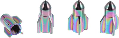 Decoratieve Ventieldoppen voor Auto en Truck - 4 Stuks Rocket Style in Diverse Kleuren, 27mm Aluminium Alloy, Stofbescherming en Stijl