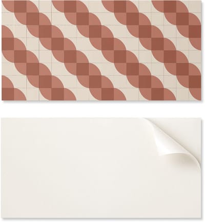 Zelfklevend vinylpaneel - Kantoorwanddecoratie 100x50 cm Geometrisch golvend patroon