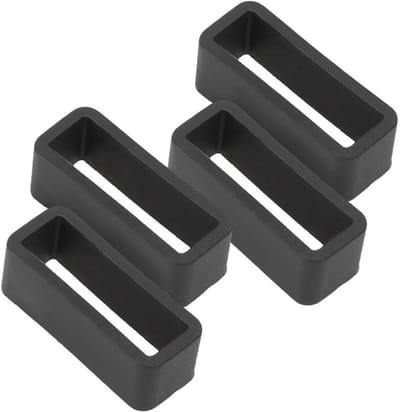 Veilige Boucle voor Horloge - 4 Stuks Vervangende Siliconen Gummiring voor 20mm Horlogeband, Accessoire voor SWATCH en andere Horloges