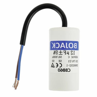 Capacitor 450V 12uF voor Startmotoren - 50/60Hz Startcapacitor met Draad voor Elektrische Motoren