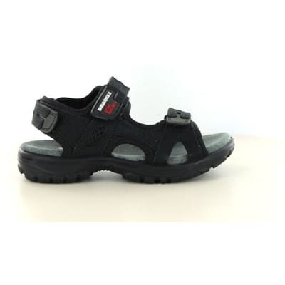 Braqeez 425084-189 Jongens Sportsandalen - Zwart - Leer - Klittenband