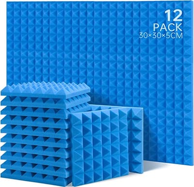Geluiddempende bekleding - Isolatieplaten - Sound-absorbing upholstery - Akoestische schuimtegels, geluiddichte studioschuimen - soundproof studio foams -Sound dampening 12