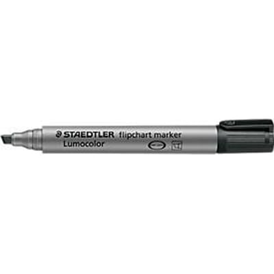 STAEDTLER flipchartmarker Lumocolor zwart, 2-5 mm, wigvormige punt