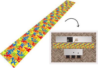 Keukenloper - Keukenmat - Puzzel - Patronen - Abstract - 400x50 cm - Keuken vloerkleed
