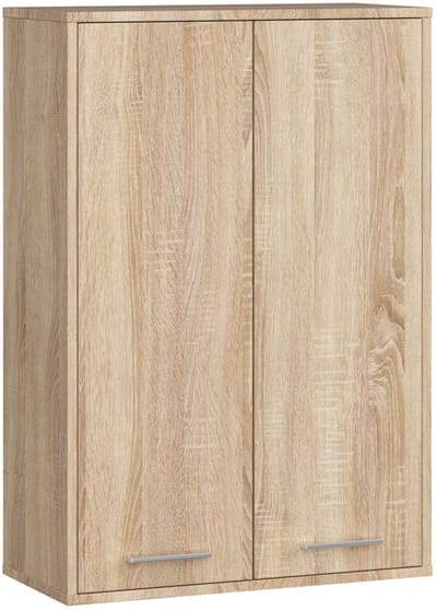 Hangende Badkamerkast FIN H934 W64 met 2 Deuren / AKORD Furniture Factory / Sonoma Eik / 64 x 94 x 30 cm