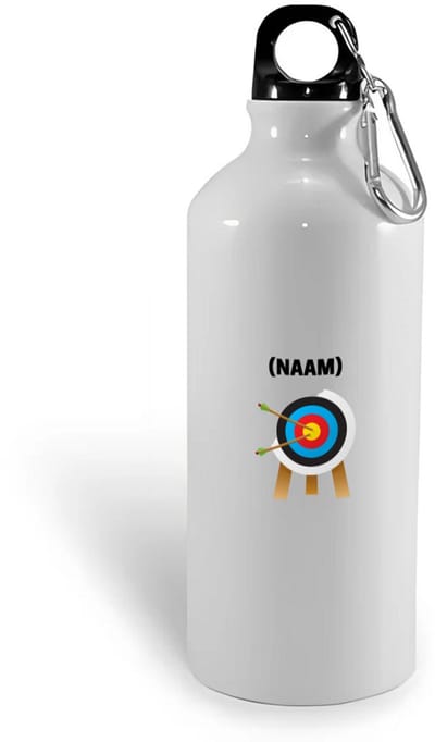 Hacebo® - Dartbord met eigen naam waterfles - Dartbord - mensen die houden van darten - gepersonaliseerde - sport - darters - verjaardagscadeau - kado - gift - geschenk - verrassing - water fles - 400ML