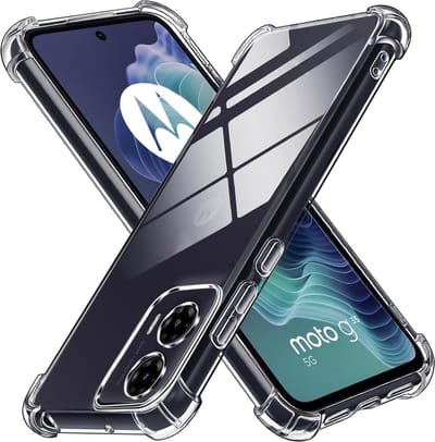 Casemania Hoesje Geschikt voor Motorola Moto G35 - Transparant - Anti Shock Back Cover