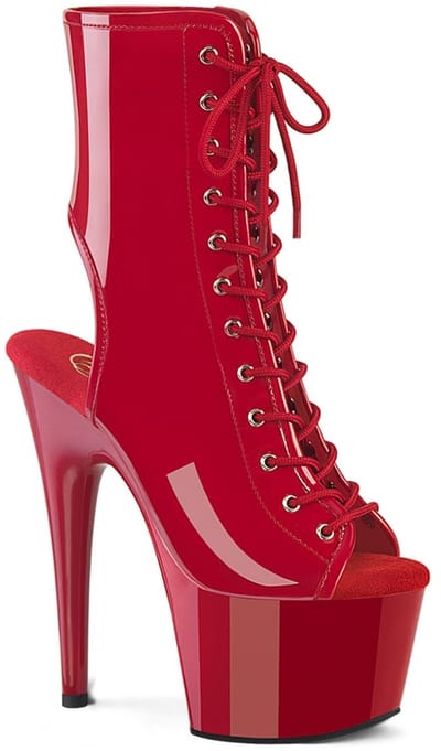 Pleaser - ADORE-1016 Plateau Laarzen - US 5 - 35 Shoes - Rood