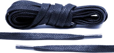 The Kicks Don® Wax Veters Plat 8mm - 120 cm - Donkerblauw