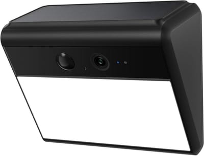 Beveiligingscamera met lamp - Buiten camera - Huis bewaken - 2K Kleuren Nachtzicht - IP65 - Zwart