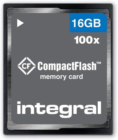 CompactFlash Geheugenkaart - Opslagkaart Digitale Camera - Foto's Opslaan - Solide State Technologie - 16 GB - Zwart