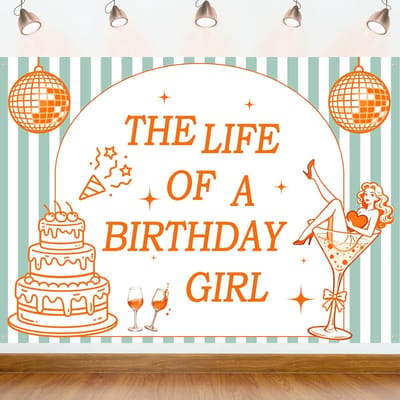 Dailygoods- Verjaardagsfeestdecoraties Showgirls - Feestdecoraties - Banners - Stof - Lichtgewicht - Geschikt voor Binnen/Buiten - Feestversiering