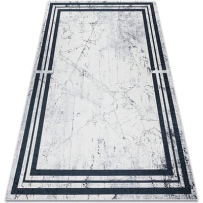 Kleden Rugsx ANDRE 1023 tapijt wasbaar Kader marmer antislip 160x220 cm