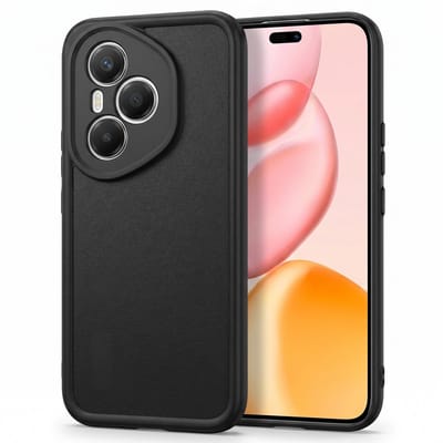 Geschikt voor Honor 400 Pro Hoesje - Siliconen Matte Back Cover - Zwart