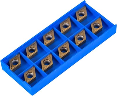 10 Stuks CNC Carbide Insert Cutters voor Frezen en Draaien, Inclusief Opbergdoos en Diverse Snijgereedschappen