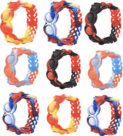 Uitdeelzakjes - Traktatie Uitdeelcadeautjes Kinderen- Fidget Toys - 9 x fidget speelgoed Armanden voor je verjaardag- Cadeautjes-Klein Speelgoed