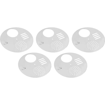 5 pièces en acier inoxydable ruche boîte entrée porte abeilles nids porte entrée disque outils d'apiculture white