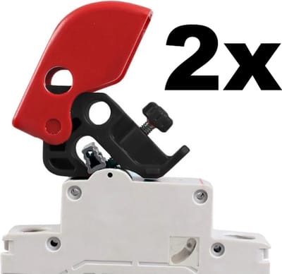 2 st. Lock out tag out | Universeel Vergrendelingssysteem | Stroomonderbreker | LOTOTO | ABS