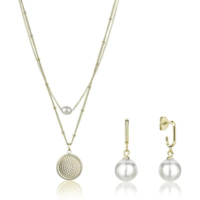 Ketting, armband en oorbellen set Isabella Ford June Pearl