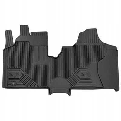 Frogum - No.77 - Automatten 3D - Geschikt voor FIAT Scudo II (2006-2016) - 1-delig (Volledige breedte) - Zonder vloerbedekking - TPE Rubber - Zwart