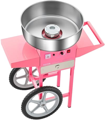DIMICO - Suikerspinmachines - Elektrische Suikerspinmachine - 1000W - Suikerspin machine - Suikerspinmaker - Roze - Grote kom