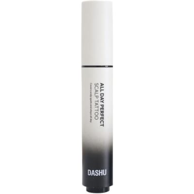 DASHU Dagelijkse Perfecte Hoofdhuid Tattoo voor de Hele Dag | Directe Haarlijn & Kruin Concealer | 20g (0,70 oz.) | [Kleuropties: Natuurlijk Zwart / Natuurlijk Bruin] Natural Black