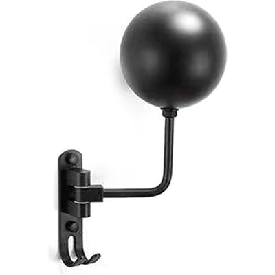 Support de casque de moto, support de rangement de chapeau en métal, présentoir de cintre de casque monté au sol pour Wall-Mounted noir